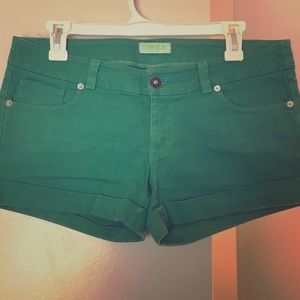 Green shorts